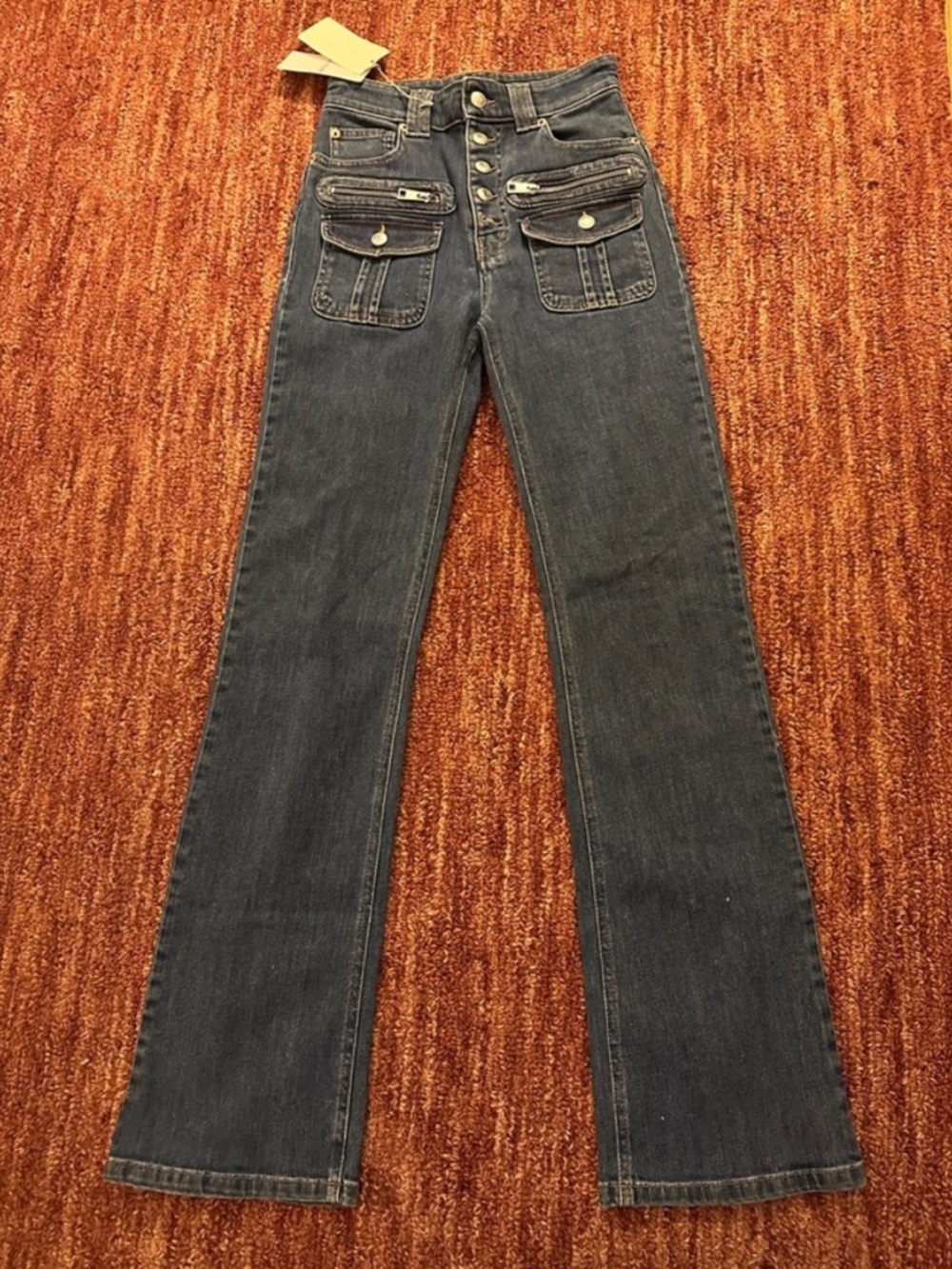 Zadig & Voltaire High-Rise Flared Jeans - Dark Blue